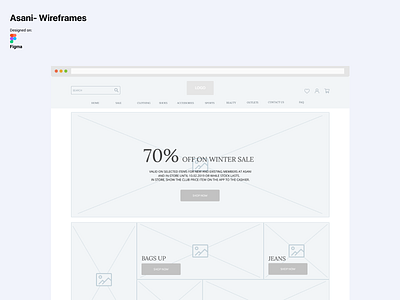 Asani- Mid Fidelity Wireframes