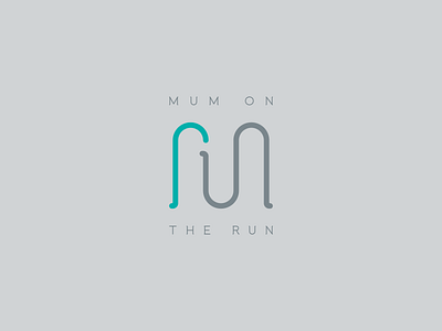 Mum On The Run brand design identity logo