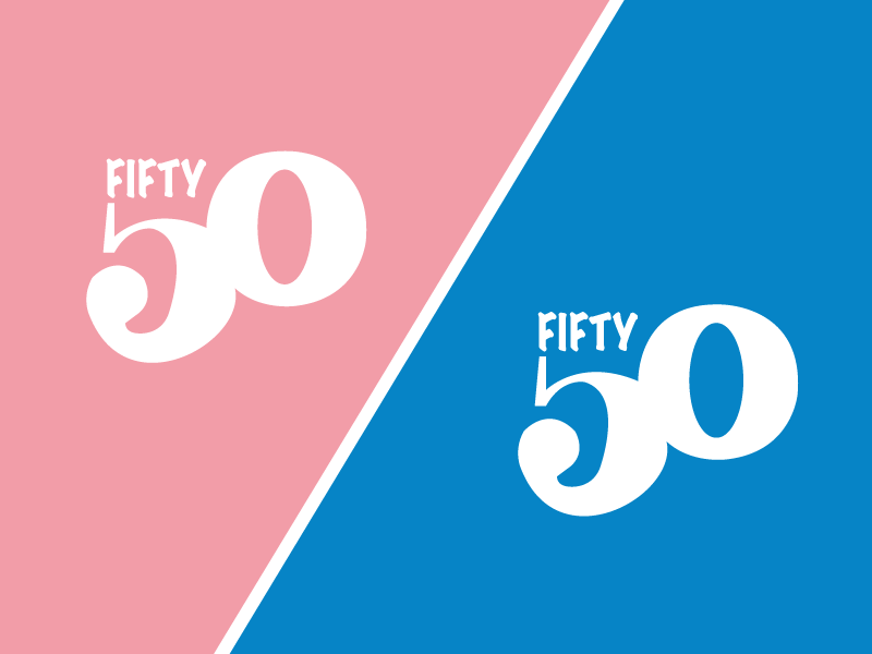 Were fifty. Fifty Fifty. Аран фифти фифти. Фифти фифти картинка. Лайтстик Fifty Fifty.