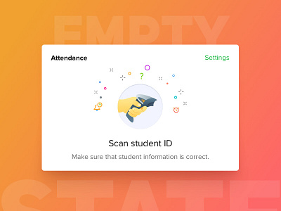 Student attendance Empty State - Bedopedia