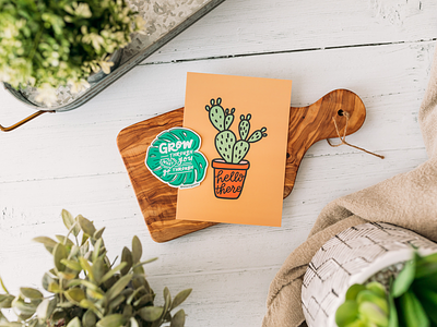 Plant Sticker + Print