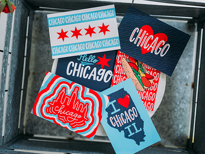 Chicago Style Postcards chicago chicago style community design community pride custom artwork design graphic design hand lettered design hand lettering handdrawn postcards illustration ipad lettering postcards