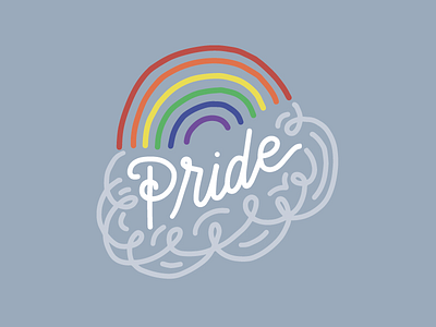 Happy Pride! graphic design hand lettering illustration lettering lgbt pride rainbow