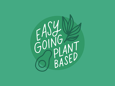 Easy Going Plant Based Logo Concept