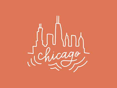 Chicago Skyline chicago skyline chicago style city drawing city pride hand lettering illustration ipad illustration