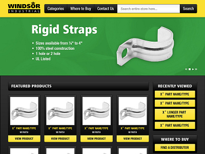 Windsor Industrial Website Redesign industrial redesign web