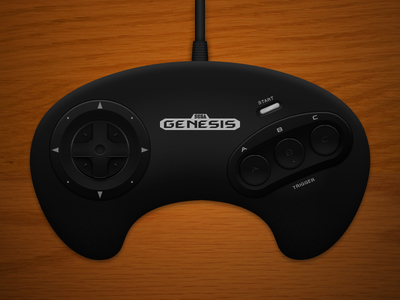 Genesis Controller controller digital genesis illustration photoshop sega