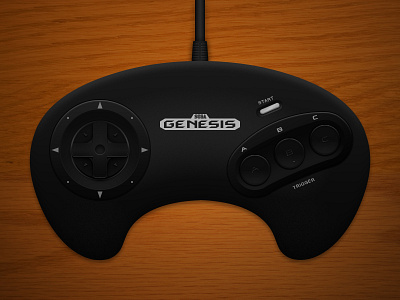 Genesis Controller controller digital genesis illustration photoshop sega