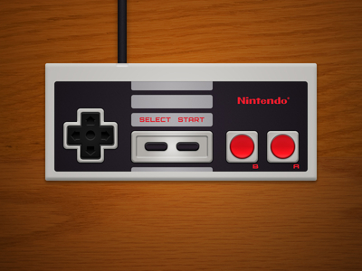 NES Controller Revised controller digital illustration nes nintendo photoshop
