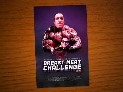 Breast Meat Challenge Flyer flyer photoshop print ridiculous