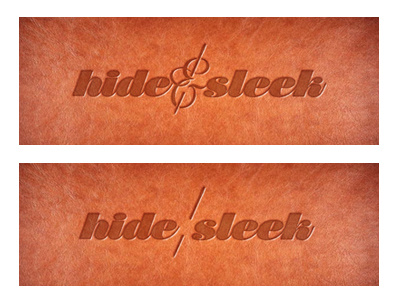 Hide & Sleek leather Stamp
