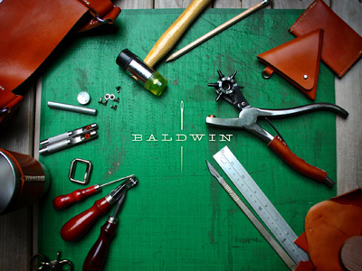 Baldwin Leather 01 and identity website....