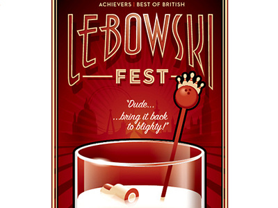 Lebowski fest poster promotional