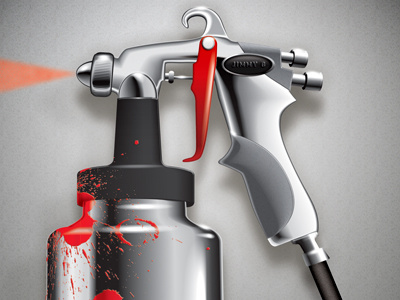 Spray Gun - detail illustration
