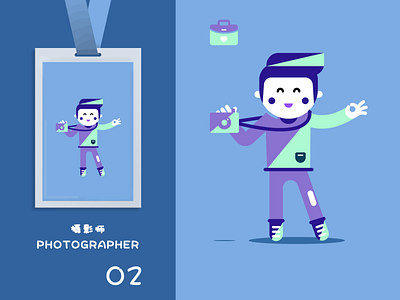 photographer flat illustration people photographer profession