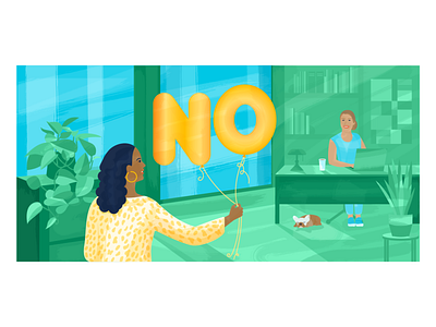 Boost your team’s success by learning when to say no art article illustration atlassian blog illustration character illustration coworkers design editorial illustration employees flat illustration illustrator office tech texture vector women