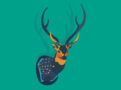 Buck animal deer illustration