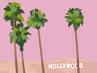 Hollywood california hills hollywood la los angels palms sign sunshine