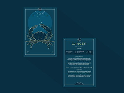 Astrological signs art astrology cancer constellations crab design illustration moon symbol typography vector zodiac
