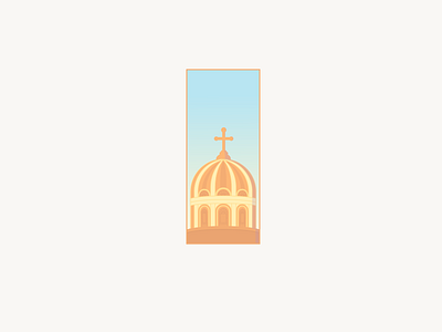 St. Joseph Church, Seattle Wa architechture art church design illustration logo morning sunrise vector