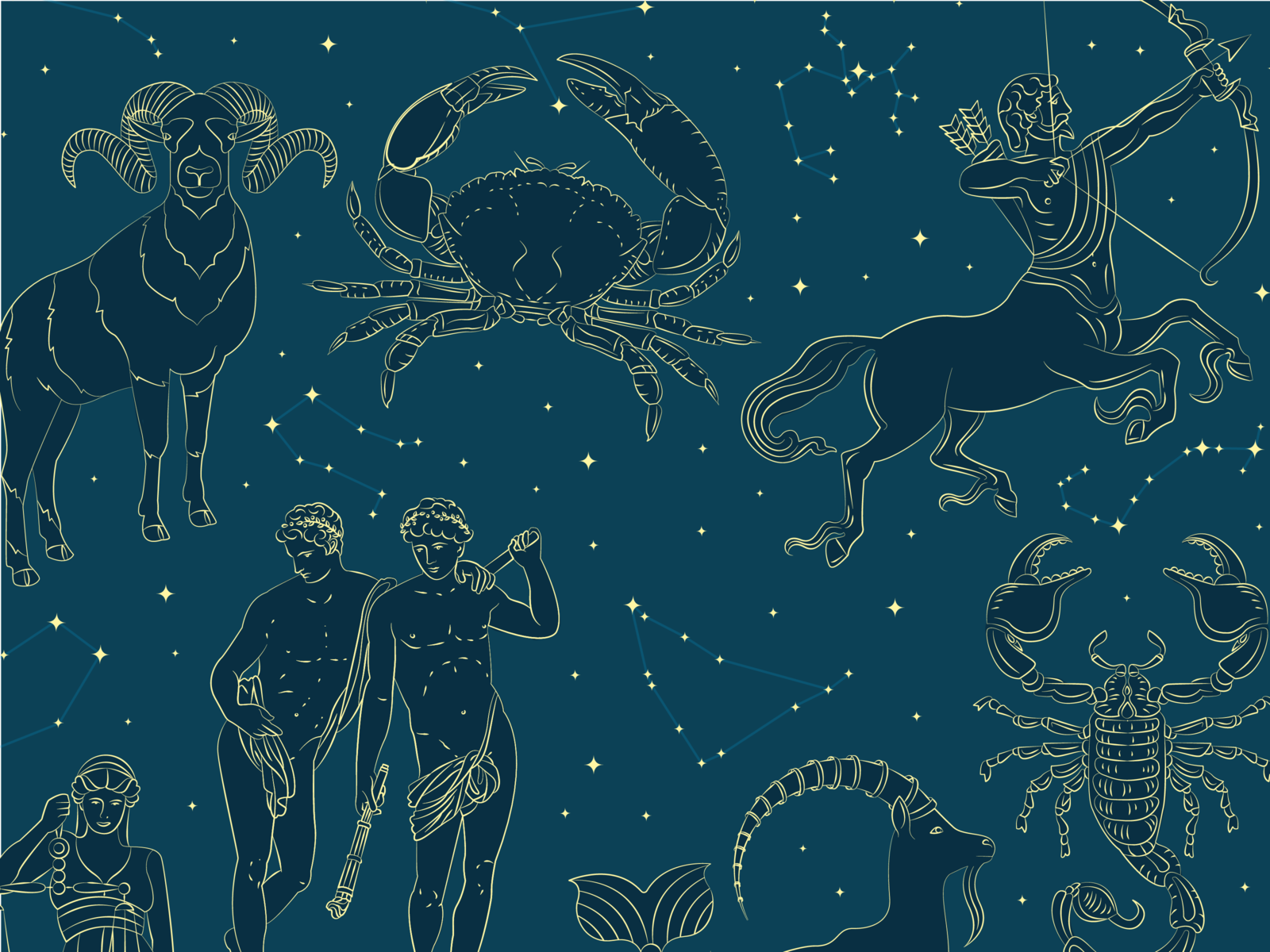 Signs of the Zodiac by Sari Jack on Dribbble