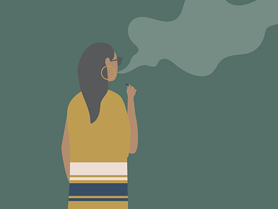 Vape Escape art cannabis character design character illustrations design flat illustration people illustration vector weed woman woman illustration