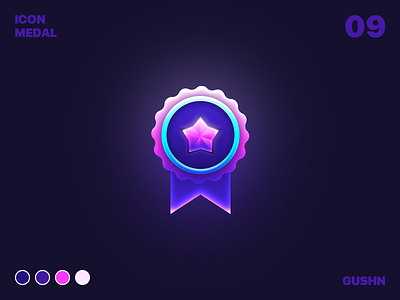 ICON_MEDAL gradient icondesign quality