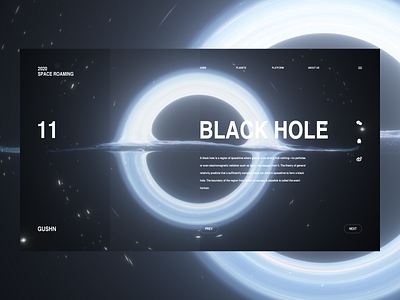 black hole c4d future photoshop planet ui ui design