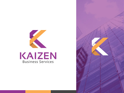 Kaizen Business Service - Logo brand brand agency branding corporate branding design k letter k logo logo