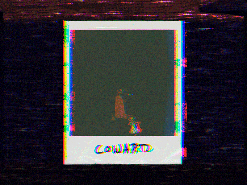 coward. Polaroid Promo GIF assets campaign design coward design gif graphic lettering music polaroid promo texture