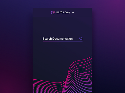 Mesosphere dc/os docs site docs documentation gradient header hero landing menu mobile nav search texture