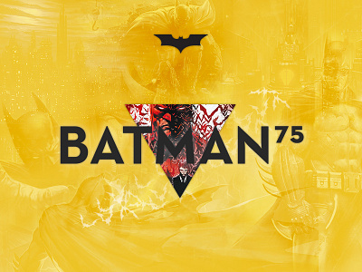 Batman 75th Anniversary (Site Concept) anniversary batman comic hero
