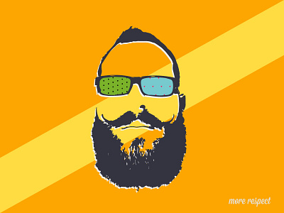 No Shave Soldier beard long shave vector