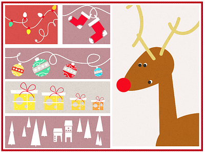 Christmas stuff boots boxes christmas decoration gift house lights reindeer retro rudolf socks tree xmas