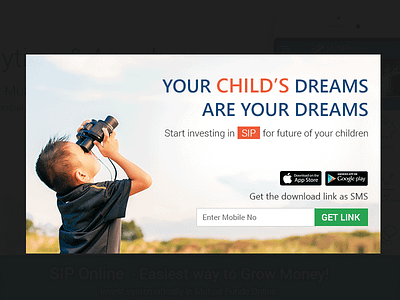 Download App mutual fund online mutual fund pop up design tax saving ui design