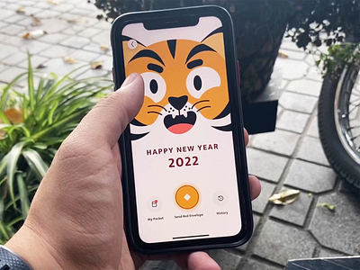 Giving & Receiving Lucky Money animation app interaction mobile money protopie tiger ui wallet