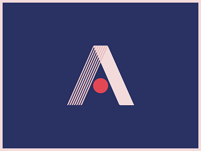 Letter A a illustration letter minimalistic type typography