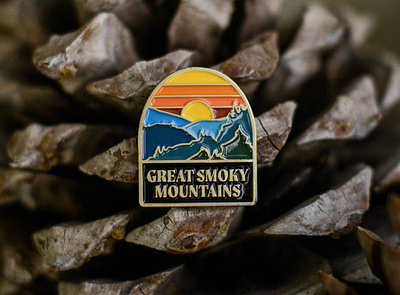 Great Smoky Mountains National Park Enamel Pin design enamel pin illustration