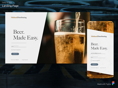 Daily UI 003 - Landing Page daily ui daily ui 003 dailyui design graphicdesign ui ux web