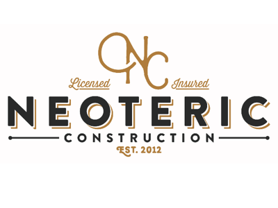 Neoteric Construction Logo branding identity logo typography