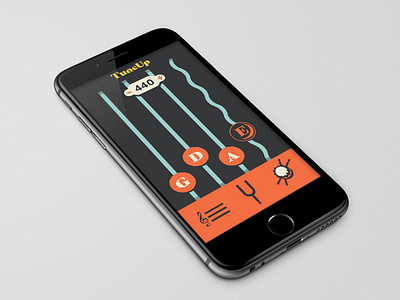 TuneUp App Screen app design flat graphicdesign illustration minimal ui ux vector web