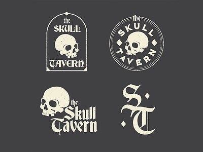 Skull Tavern Marks beer branding design graphicdesign illustration logo typography vector