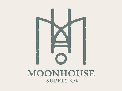 MoonHouse Supply Co. Logo branding design graphicdesign logo vector