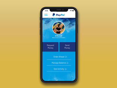 PayPal Menu Redesign