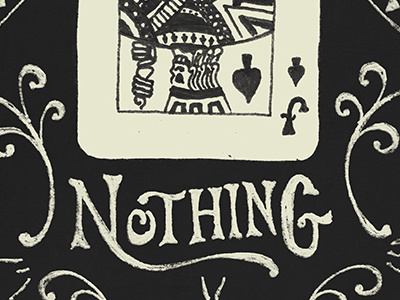 It's All or Nothing hand drawn illustration lettering pen typography