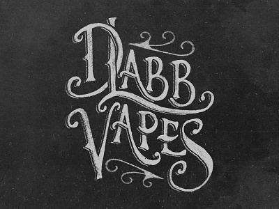 D Labb Vapes | Logo hand drawn lettering logo typography