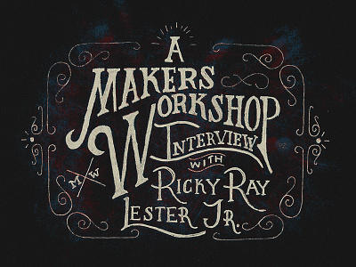 Makers Workshop Interview hand drawn illustration interview lettering typography