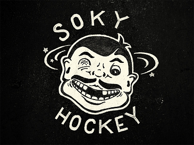 SOKY Hockey | Logo hand drawn illustration lettering logo typography