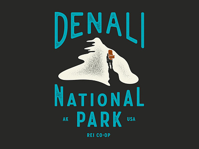 Denali NPS SPRING 18 denali illustration lettering nps outdoors rei co-op