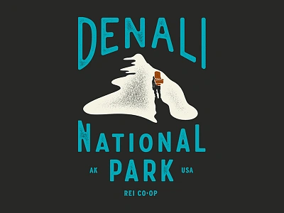 Denali NPS SPRING 18 denali illustration lettering nps outdoors rei co op